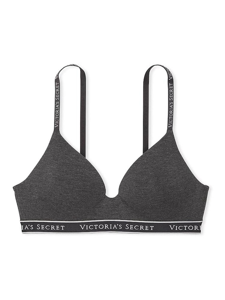 Victoria's Secret Charcoal Heather Grey Non Wired Lightly Lined Bra - Image 3 of 3