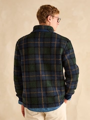 Joules Otis Navy Check Borg Fleece - Image 2 of 8