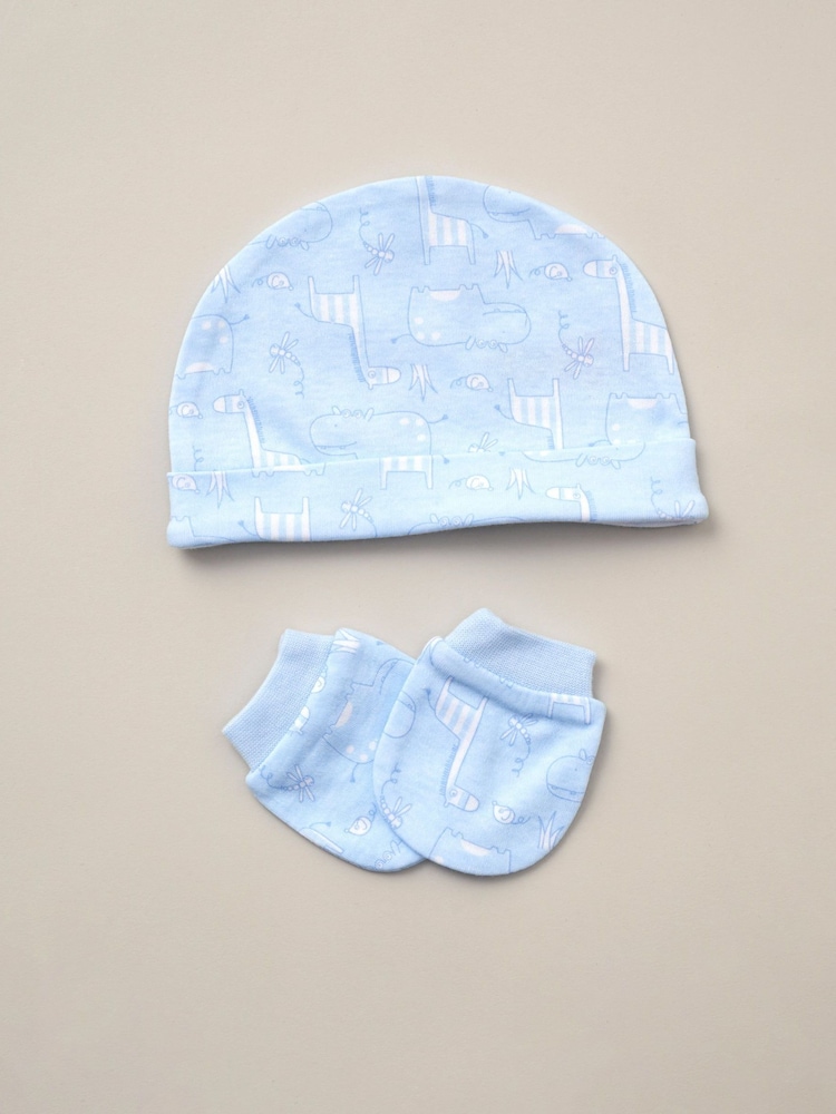 Rock-A-Bye Baby Boutique Printed All in One 100% Cotton 5-Piece Baby Gift Set - Image 5 of 5