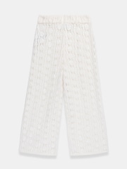 Mint Velvet Natural Crochet Sequin Trousers - Image 8 of 8