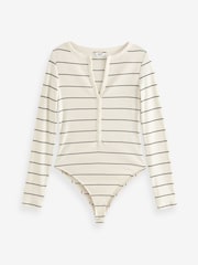 Raya - Bodi Henley de manga larga acanalado - Imagen 6 de 8