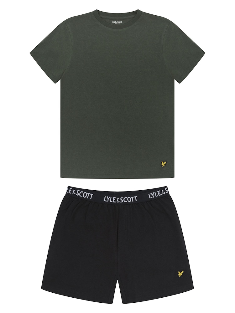 Lyle & Scott Black Sleepwear Shorts Boys Prince Set - Image 1 of 6