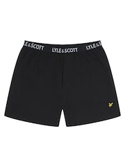 Lyle & Scott Black Sleepwear Shorts Boys Prince Set - Image 4 of 6