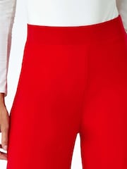 Roman Red Wide Leg Stretch Trousers - Image 5 of 5