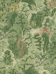 Graham & Brown Green New Eden Wallpaper Sample - Image 2 of 3