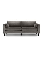 Julian Bowen Grey Velvet Hayward Grand 3 Seater Sofa - Image 3 of 3