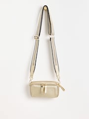 Oliver Bonas Gold Small Simen Cross-Body Bag - Image 3 of 7