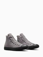 Converse Grey Chuck Taylor All Star High Top Suede Trainers - Image 2 of 8