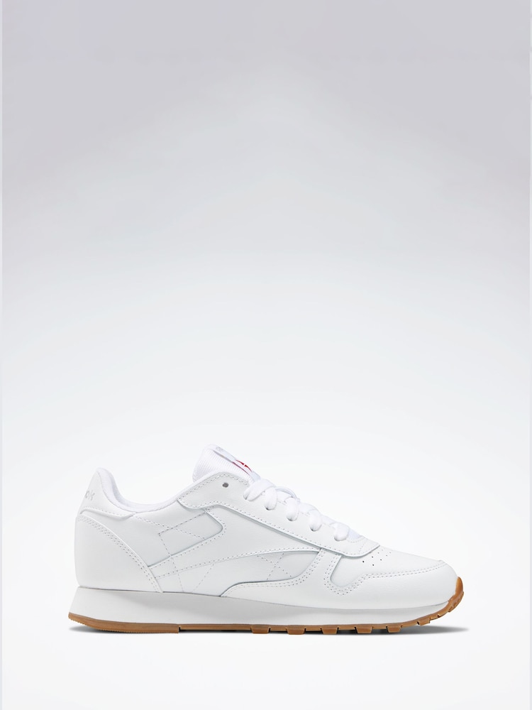 Reebok Boys Classic Leather White Trainers - Image 2 of 6