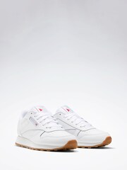Reebok Boys Classic Leather White Trainers - Image 3 of 6