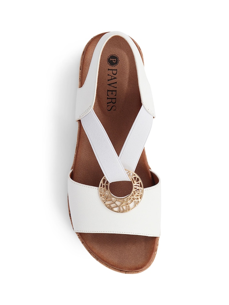Pavers White Slip-On Sandals - Image 4 of 5