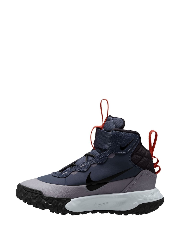 Nike Blue Junior Hikeda Boots - Image 2 of 4