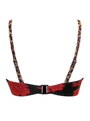 Pour Moi Animal Padded Print St Lucia Bikini Top - Image 4 of 4