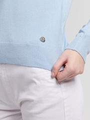 U.S. Polo Assn. Blue Regular Fit Womens Crew Neck Jumper - Image 5 of 8