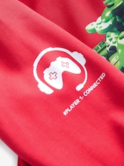 Red Game Controller Christmas Graphic 100% Cotton Hoodie (3-16yrs) - Image 3 of 4