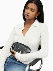 AllSaints White Connie Shirt - Image 3 of 6