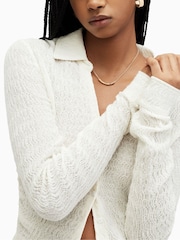 AllSaints White Connie Shirt - Image 4 of 6