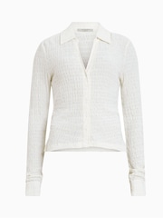 AllSaints White Connie Shirt - Image 6 of 6