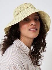 Crew Clothing Natural Classic Crochet Bucket Hat - Image 2 of 4