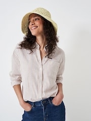Crew Clothing Natural Classic Crochet Bucket Hat - Image 4 of 4