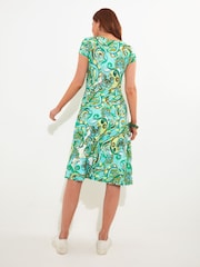 Joe Browns Swirl Print Knee-Length Jersey Wrap Dress - Изображение 2 из 4