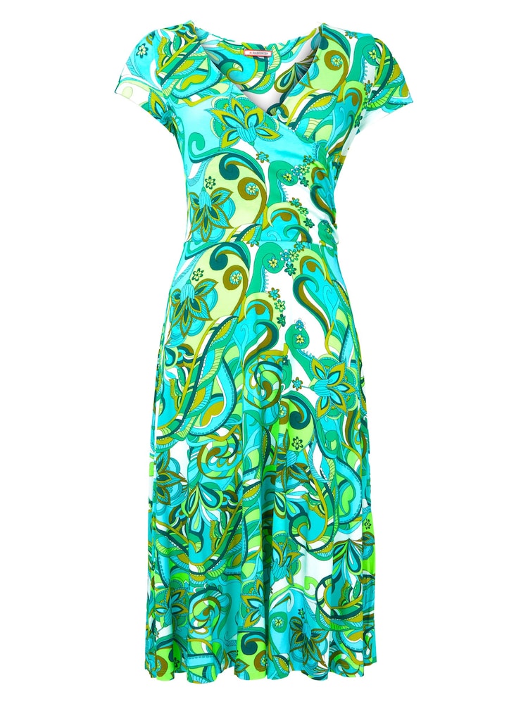 Joe Browns Swirl Print Knee-Length Jersey Wrap Dress - Изображение 4 из 4