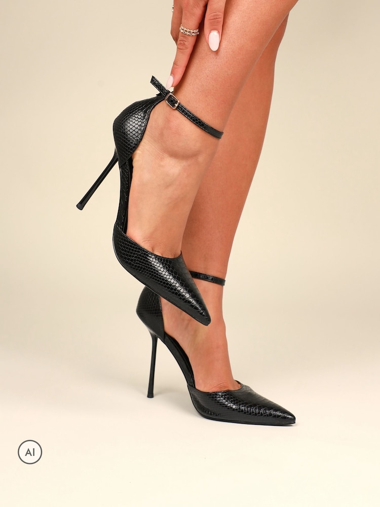 Simmi London Black Marinah Court Shoes - Image 1 of 4 Simmi London Black Marinah Court Shoes - Image 1 of 4