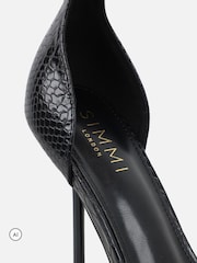 Simmi London Black Marinah Court Shoes - Image 3 of 4