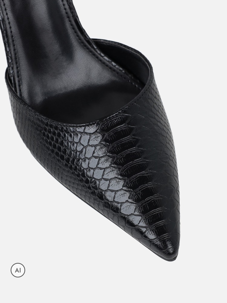 Simmi London Black Marinah Court Shoes - Image 4 of 4 Simmi London Black Marinah Court Shoes - Image 4 of 4