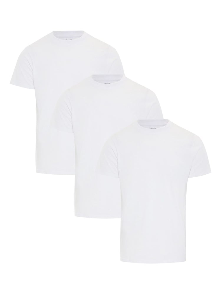Threadbare White Essential Short Sleeve T-Shirt 3 Pack - Image 1 of 1