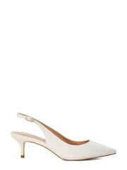 Dune London White Cassino Slingback Court Shoes - Image 1 of 4