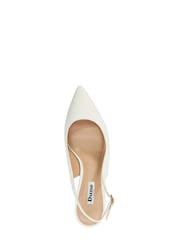 Dune London White Cassino Slingback Court Shoes - Image 4 of 4
