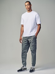 Light Green Regular Tapered Fit Stretch Utility Cargo Trousers - Image 2 of 11