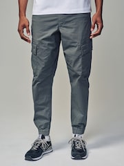 Light Green Regular Tapered Fit Stretch Utility Cargo Trousers - Image 3 of 11