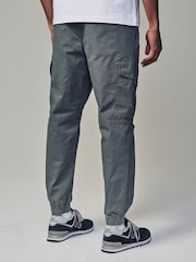 Light Green Regular Tapered Fit Stretch Utility Cargo Trousers - Image 4 of 11