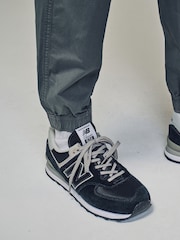 Light Green Regular Tapered Fit Stretch Utility Cargo Trousers - Image 7 of 11