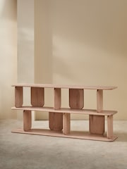 MADE.COM White Wash Oak Nyla Low Shelving Unit - Image 2 of 3