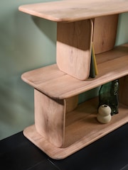 MADE.COM White Wash Oak Nyla Low Shelving Unit - Image 3 of 3