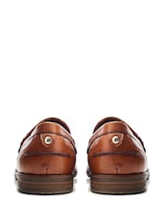 Moda in Pelle Espelette Leather Tassel Boat Shoes - Image 3 of 4