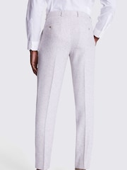 MOSS White Tailored Fit Houndstooth Trousers - Image 2 of 3