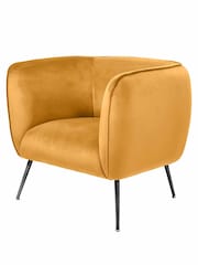 Pacific Gold Lucca Velvet Chair - Image 2 of 5