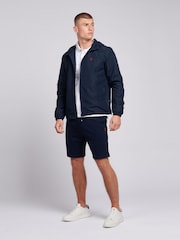 U.S. Polo Assn. Blue Dark Mens Classic Fit Double Horsemen 100% Cotton Sweat Shorts - Image 3 of 6