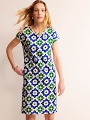 Boden Green 100% Cotton Leah Jersey T-Shirt Dress - Image 1 of 5