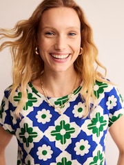 Boden Green 100% Cotton Leah Jersey T-Shirt Dress - Image 2 of 5