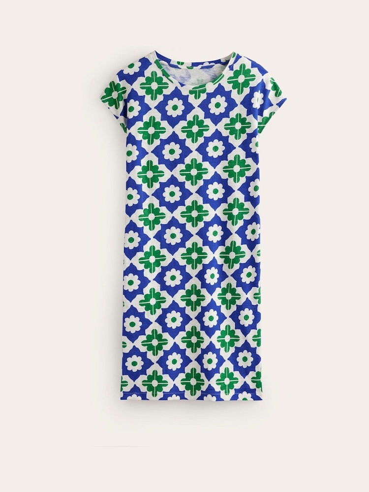 Boden Green 100% Cotton Leah Jersey T-Shirt Dress - Image 5 of 5