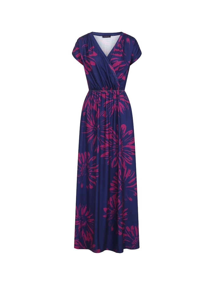 Hot Squash Petite Blue Maxi Jersey Dress - Image 3 of 3
