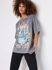 Anthrazitgrau - Halloween Boogie Fever Ghost Disco Ball Novelty Graphic Slogan 100% Cotton T-Shirt - Bild 1 von 7
