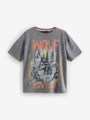 Anthrazitgrau - Halloween Boogie Fever Ghost Disco Ball Novelty Graphic Slogan 100% Cotton T-Shirt - Bild 5 von 7