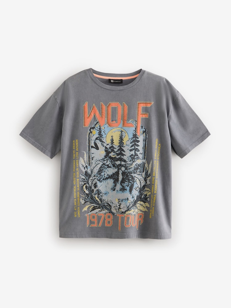 Gris de charbon de bois - T-shirt Halloween Boogie Fever Ghost Disco Ball Novelty à slogan graphique 100% coton - Image 5 of 7