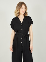 Negro - Mono con botones de Yumi - Imagen 2 de 5